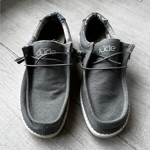 Hey Dude Gray Loafers Slip-Ons Shoes